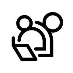 Mom or teacher helps the child or kid learn read book icon set. Family icon. People icons. Vector illustration