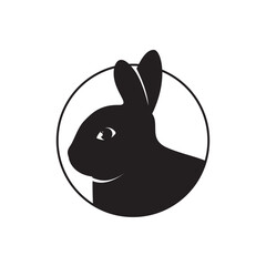 Rabbit Design Vector silhouette illustrator