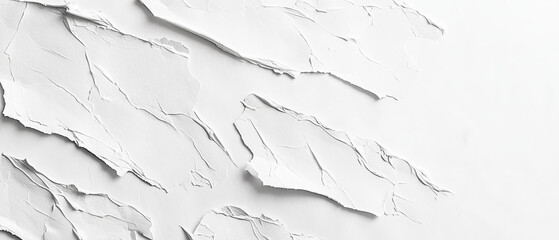 Obraz premium White textured paint, abstract strokes, cracked surface
