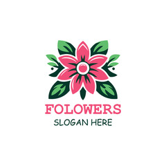 Flowers logo design