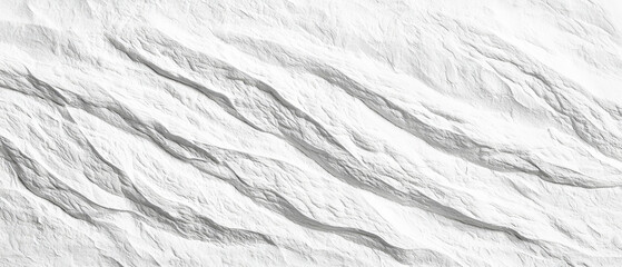 Obraz premium Abstract white texture, flowing lines, sculpted surface