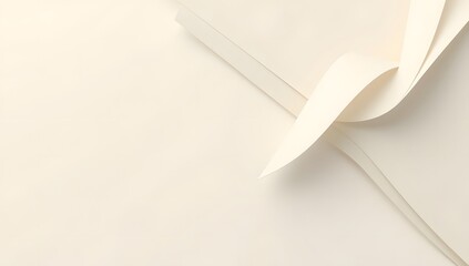 Curled White Paper Sheets with Soft Shadows and Texture