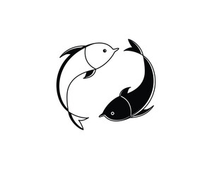 Fish icon ,Dolphin fish icon vector logo design template