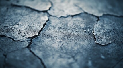 A detailed photograph of a raw concrete surface with subtle cracks and imperfections. The cool gray tones and industrial texture provide a modern and edgy feel for a background.