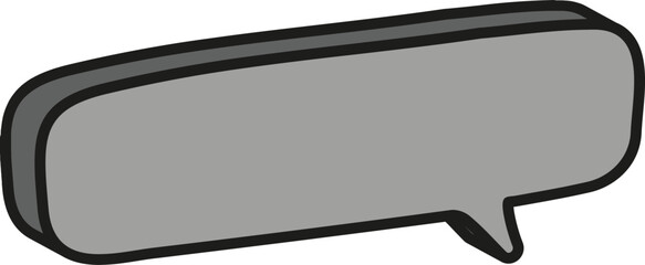 회색 입체 말풍선