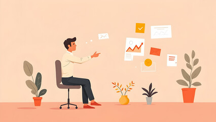 Describe a day in the life of a highly focused business leader.