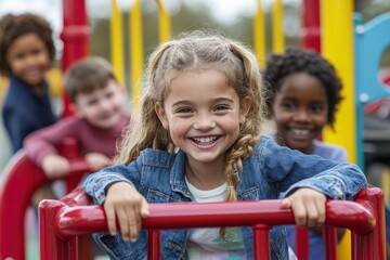 A playground that embraces children of all abilities in joyful play, play joyfully on an inclusive playground