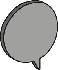 흰색,입체 말풍선
