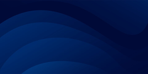 Fototapeta premium Experience the modern elegance of the abstract gradient wave background. Its dark blue waves create a captivating atmosphere for websites, social media, advertising, and presentations