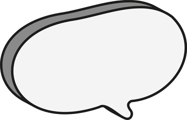 흰색,입체 말풍선
