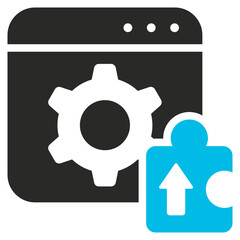 Plugin Glyph Blue Grey Icon