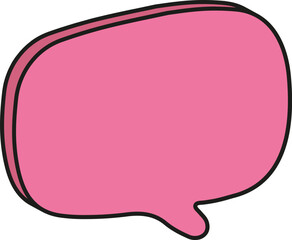 핑크 ,입체 ,말풍선