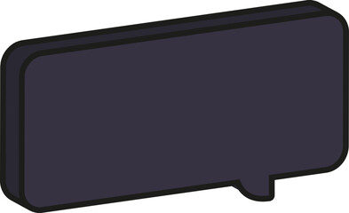 블랙 입체 말풍선