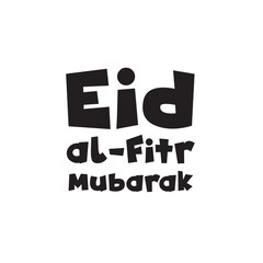 Eid Mubarak typography