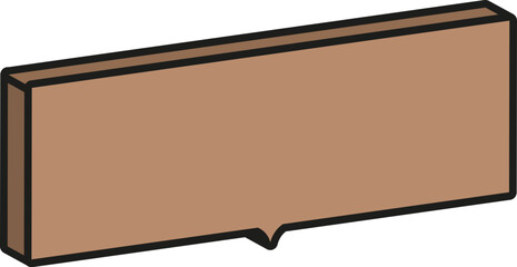 베이지 입체 말풍선