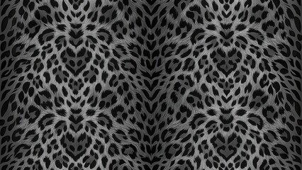 Seamless Leopard skin texture Abstract black and grey leopard print texture pattern.