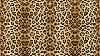 Seamless Leopard skin texture Leopard print pattern featuring bold spots on a light background.