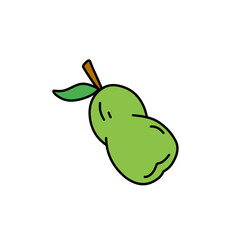 fruit coloring drawing 