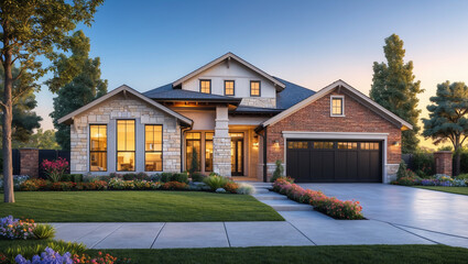 Obraz premium Single-Family Home, Townhouse, Condo, Apartment – Find Your Home 