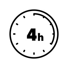 4 hours icon.