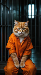cat in jail , prison .