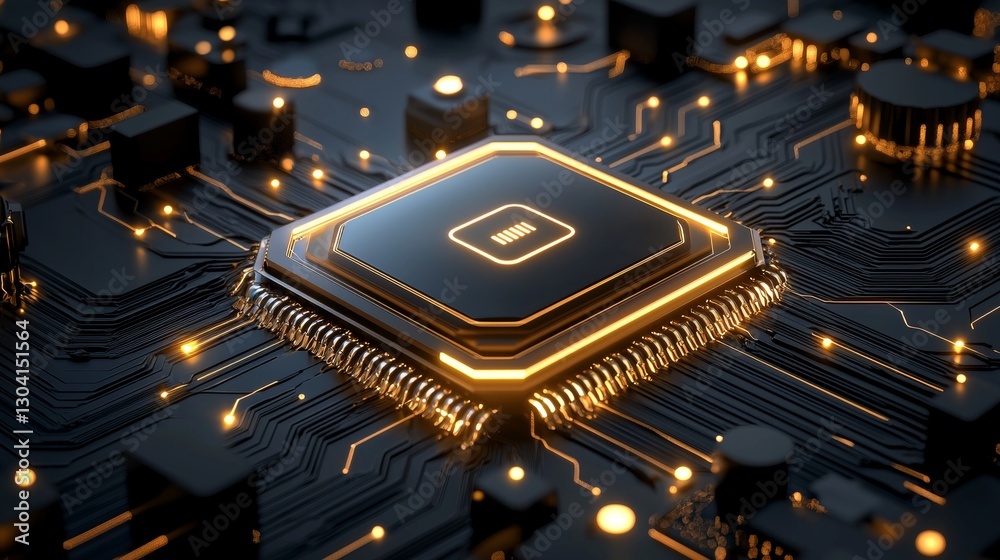 Poster transformative technology innovation digital circuit board high-resolution graphic futuristic enviro
