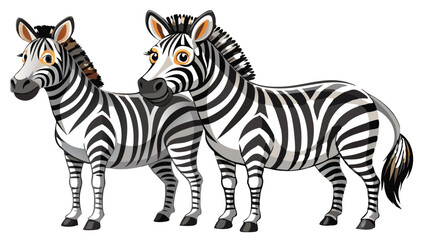 Obraz premium zebra isolated on white