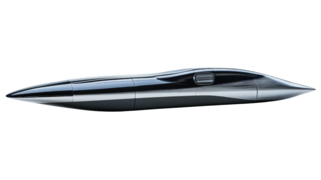 White plastic bike with black and white sports car, surrounded by office tools, equipment, and documents, including a stack of books, newspaper, and a boat, set against a red background - Powered by Adobe