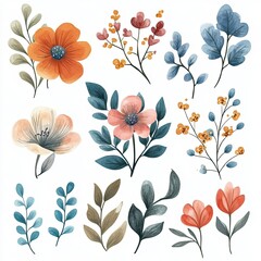 Charming Watercolor Floral Frame Perfect for Wedding Invitations Spring Announcements and Romantic Designs
