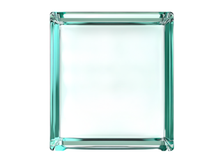 clear glass plaque