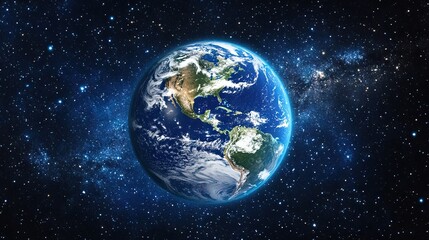 View of the Earth from the North Star beautiful colors
