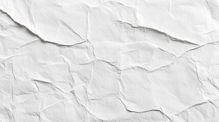 Fototapeta premium Wrinkled White Paper Texture Background