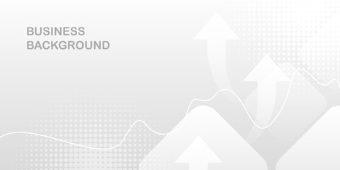 Modern blue creative economy investment report chart arrow up illustration background