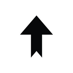 Black arrow pointing up