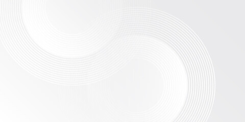 Abstract geometric lines on gray background. Modern shiny blue circle modern abstract vector