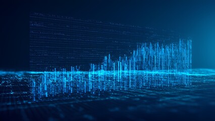 Data visualization insights digital landscape infographic tech environment futuristic viewpoint innovative concepts