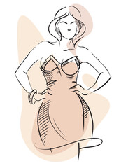 Fashion. Stylish model. Trendy clothes. Fashion show