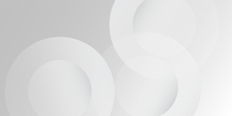 Modern white geometric banner design abstract