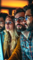 Obraz premium Teamwork Focused on Project