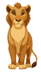 Fototapeta premium lion vector illustration 