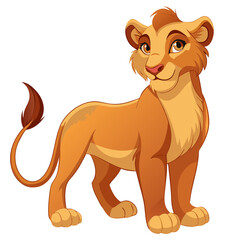 Fototapeta premium cartoon lion cartoon