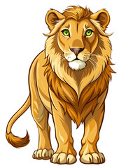 lion cartoon isolated on white