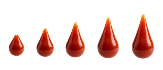 Drizzle ketchup drop vector image