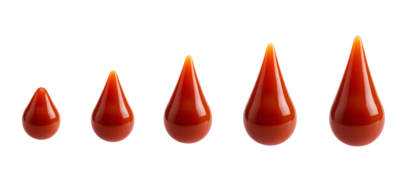 Drizzle ketchup drop vector image