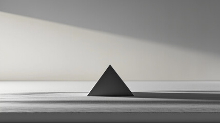 A minimalist outline of a mountain range, with a single black line drawn on a white background, creating a calming and serene scene with a touch of nature.
