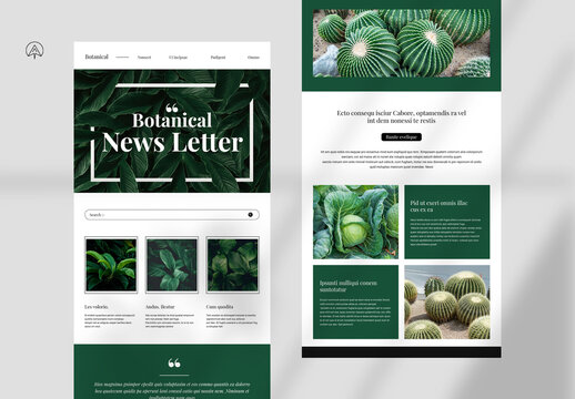 Botanical News Letter Template