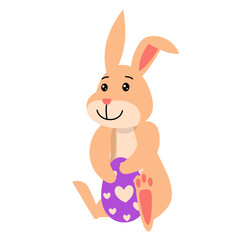 Easter Bunny with Egg Illustration