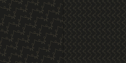 Trendy linear style luxury pattern design