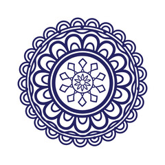 vector illustration of a decorative round ornament