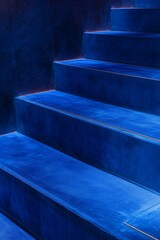 Deep Blue Steps in Abstract Architecture